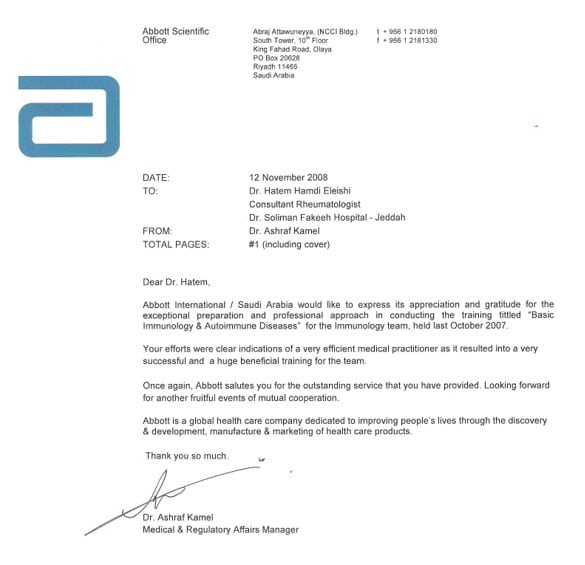 Dr hatem Medical Courses testimonial 5